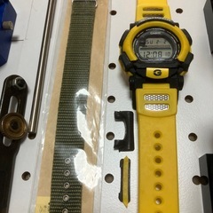 CASIO G-SHOCKフロッグマン/ラバーズコレクション/犬ぞり/イエロー