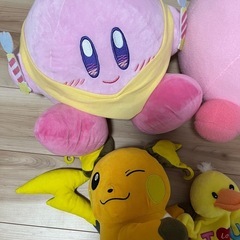 【ほぼ新品】超BIGカービィ、ポケモン、ミニオンなどの画像