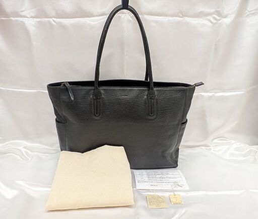 【genten】40415 ゴートヌメ トートバッグ☆ＡＢ品☆質屋 ユニオン本通店 ゲンテン