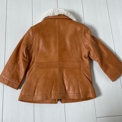 ✨値下げ✨🧥mikihouse 🐑羊革サイズ　 100✨未使用美品✨の画像
