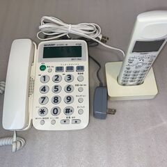 【決まりました】値下げ　シャープ電話機 子機付き
