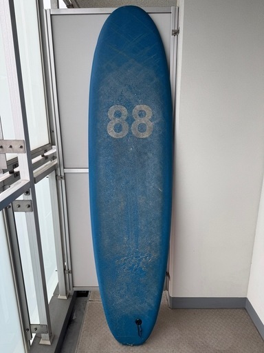 88サーフボード 7ft シングルフィン グリーン