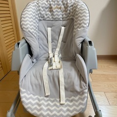 Aprica アップリカ　ユラリズム　ハイローチェア　手動　グレーの画像