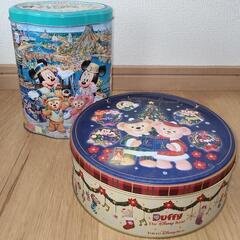お好きな方へ ディズニー缶 おみやげお菓子の空き缶の画像