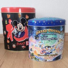 お好きな方へ ディズニー缶 おみやげお菓子の空き缶の画像