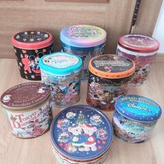 ディズニー缶 おみやげお菓子の空き缶