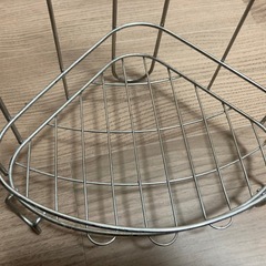 シャンプーラック　コーナーラック　ステンレス　2段　シンプルの画像