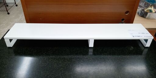 ★ジモティ割あり★ サンワサプライズ株式会社 モニターラック 白 H8.5×D20×W100 クリーニング済み TJ10751