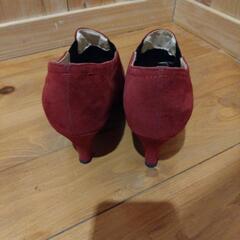 ワインレッド 2cmヒールの画像