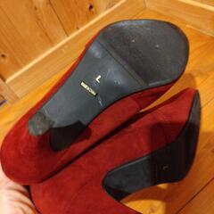 ワインレッド 2cmヒールの画像