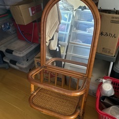 棚付き壁掛け鏡