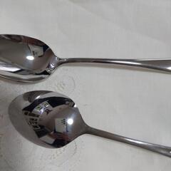新品未使用　ナガオ  ディナースプーン 18cm ステンレス 日本製

の画像