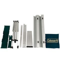 25C046_ジ5 Coleman コールマン BBQグリルラック付アルミロールテーブル MODEL 170-5550 キャンプ用品 テーブル 現状品 中古の画像