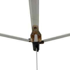 25C046_ジ5 Coleman コールマン BBQグリルラック付アルミロールテーブル MODEL 170-5550 キャンプ用品 テーブル 現状品 中古の画像