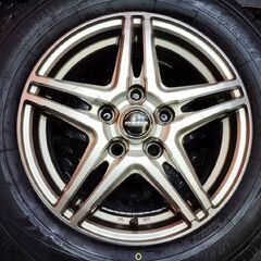 タイヤ新品 24年製 バランス済【TY GIZ 195/65R15】スタッドレス【WAREN 15インチ 6J5HPCD114.3+53】ヴォクシー ノア等　(VTL234)の画像