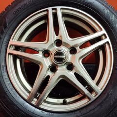 タイヤ新品 24年製 バランス済【TY GIZ 195/65R15】スタッドレス【WAREN 15インチ 6J5HPCD114.3+53】ヴォクシー ノア等　(VTL234)の画像