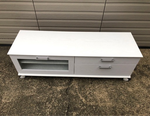 木製テレビ台　ホワイト