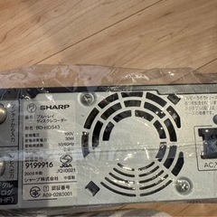 シャープDVDプレイヤー　の画像