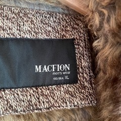 パーカー　裏地ファー仕様　MACFION(珍しいアイテムです)の画像