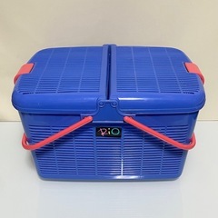 リオ 持ち手付きレジャーバスケット キャンプ 運動会 ピクニック 遠足にもの画像