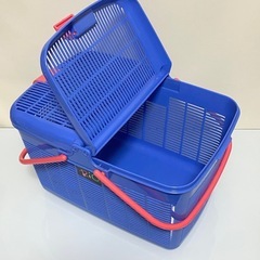 リオ 持ち手付きレジャーバスケット キャンプ 運動会 ピクニック 遠足にもの画像