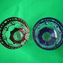 切子　グラス　２個セットの画像