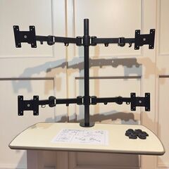 サンコー 16軸式くねくね4モニタアーム MARMGUS12W ...