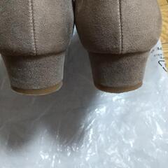 LEPSIM ベージュ ポインテッドトゥ シューズ Lサイズ(24cm～)の画像