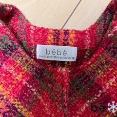 Bebe べべ　ノースリーブジャンバー　ベストの画像