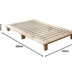 すのこベッドフレーム+マットレスの画像