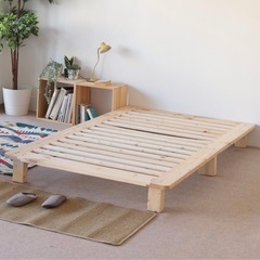 すのこベッドフレーム+マットレスの画像