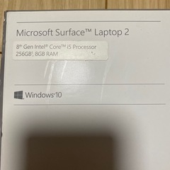 【美品・箱付き】Microsoft Surface Laptop 2の画像