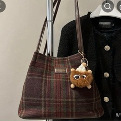 クラシック チェック柄 トートバッグ