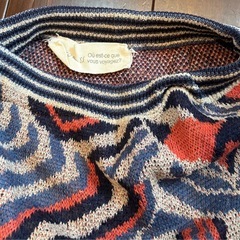 エスニック パッチワークスカート ニットスカートの画像