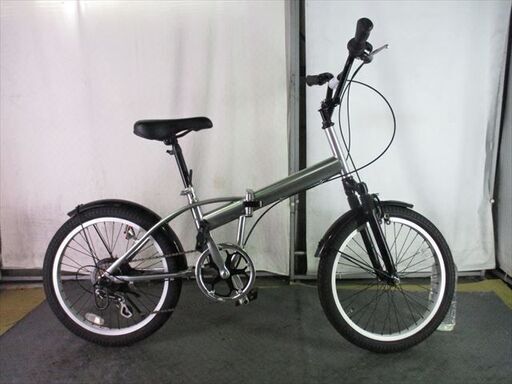 E40　★　9800円★　折りたたみ中古自転車　Fサスペンション　シルバー【20インチ 】