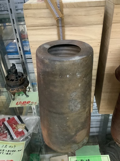 未使用 備前焼 名入 花入 花びん 箱付 管A250202GK (ベストバイ 静岡県袋井市)