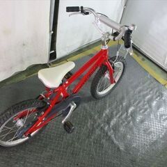 E41　★　12800円★整備済み 中古子供自転車 ルイガノ　J16　赤【16インチ 】の画像