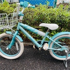 女の子自転車16in 水色