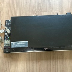 ブルーレイディスクレコーダー　SHARP AQUOSの画像