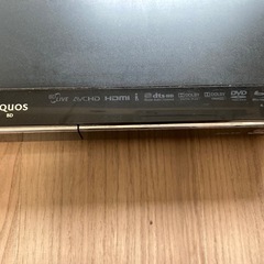 ブルーレイディスクレコーダー　SHARP AQUOSの画像