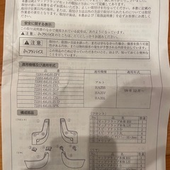 スズキ アルトHA25 純正泥よけ新品の画像