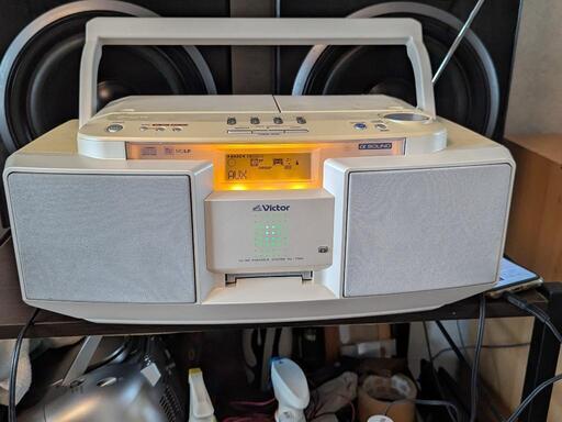 多機能・高音質 ビクター MD ラジカセ RC-T1MD