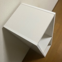 ★ カラーBOX（2段・細・白）「美品」の画像
