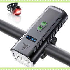 自転車ライト 高輝度 大容量 USB充電式 防水 LED PSE...