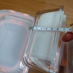 新品耐熱ガラス製タッパー4p/1回使用仕切り耐熱ガラスタッパーの画像