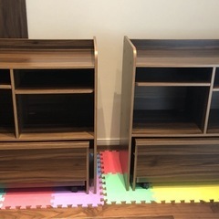 【取引決定】2セット ランドセルラック 収納ラック 学習机 デスク ランドセル置き 子供部屋 リビング学習 棚 本棚 木製 子供用 収納 家具 おもちゃ シェルフ