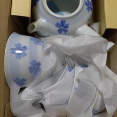 有田焼 茶器揃 花ちらしの画像