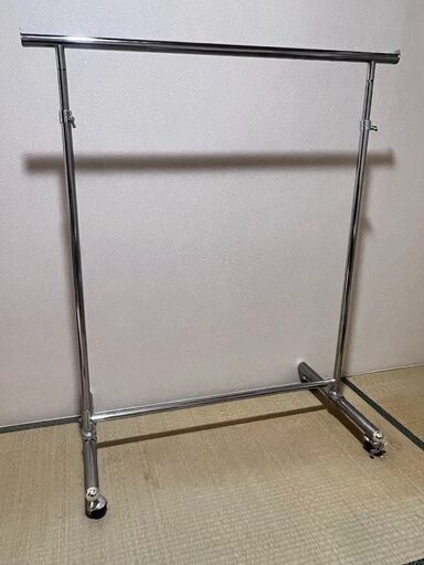 アイリスプラザ ハンガーラック パイプハンガー シングル 幅115.5㎝ 耐荷重140kg シルバー