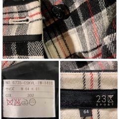 ꒰23区꒱インナーパンツ付き チェック柄 プリーツ ミニスカート 秋冬 ボトムスの画像