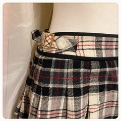 ꒰23区꒱インナーパンツ付き チェック柄 プリーツ ミニスカート 秋冬 ボトムスの画像